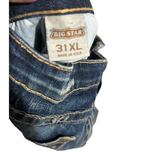 Big Star Jeans Womens 31XL Casey Bootcut Light Wash Vintage Tall Denim Y2K 34x36 - Picture 3 of 6